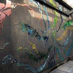 Smashed mirror mural