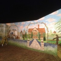 Temporary mural ~ le Manior aux Quat’Saisons