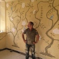 Swedish wallpainting ~ Urchfont manor
